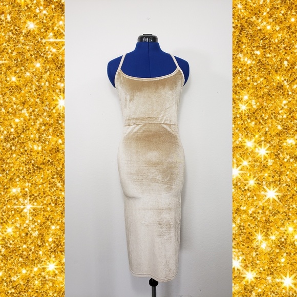 NEW blck Velvet Stretch Sexy off-shoulder Backless - Picture 6 of 8